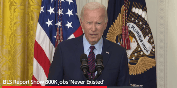 New numbers from the Bureau of Labor and Statistics show 800,000 jobs from last year never existed.